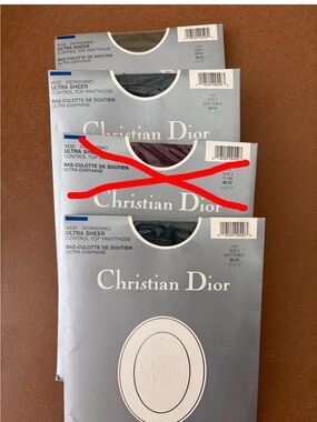 3 bundle Christian Dior Vintage Pantyhose